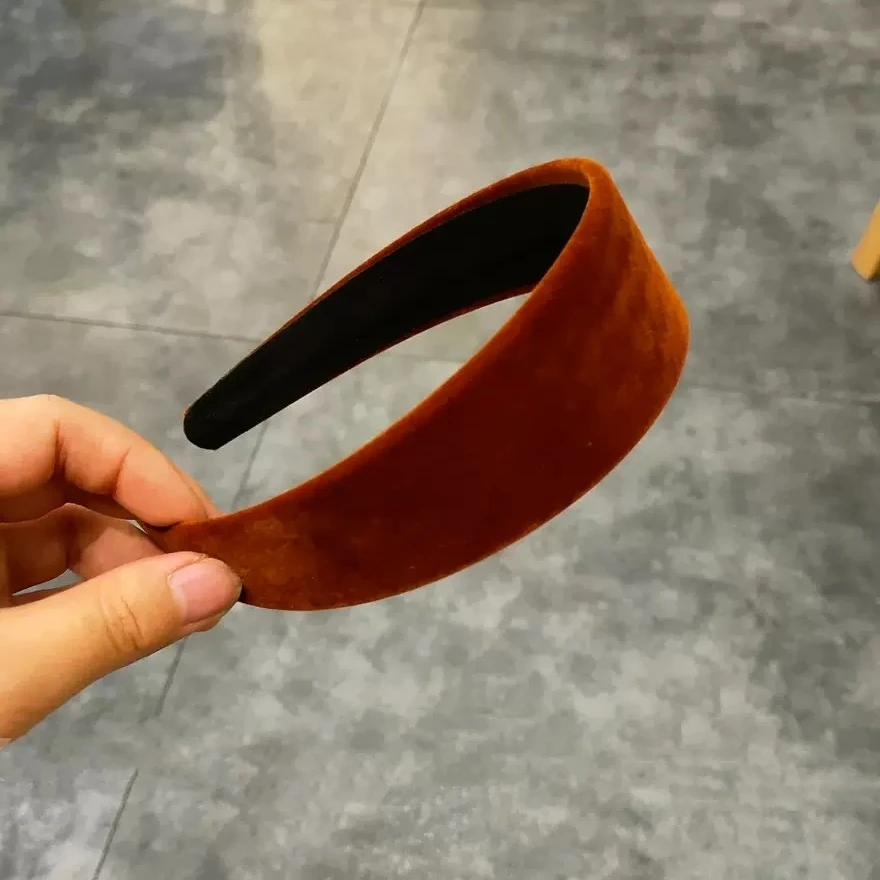 复古法式丝绒发箍海绵百搭宽边头饰出行洗脸百搭秋冬新款发饰