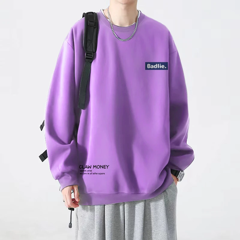 休闲宽松重磅320G男大码2-300斤青少年加厚学生韩版秋冬百搭卫衣