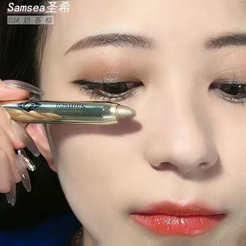 圣希双头懒人眼影棒一抹成型海绵头防水防汗不掉色高光提亮卧蚕笔