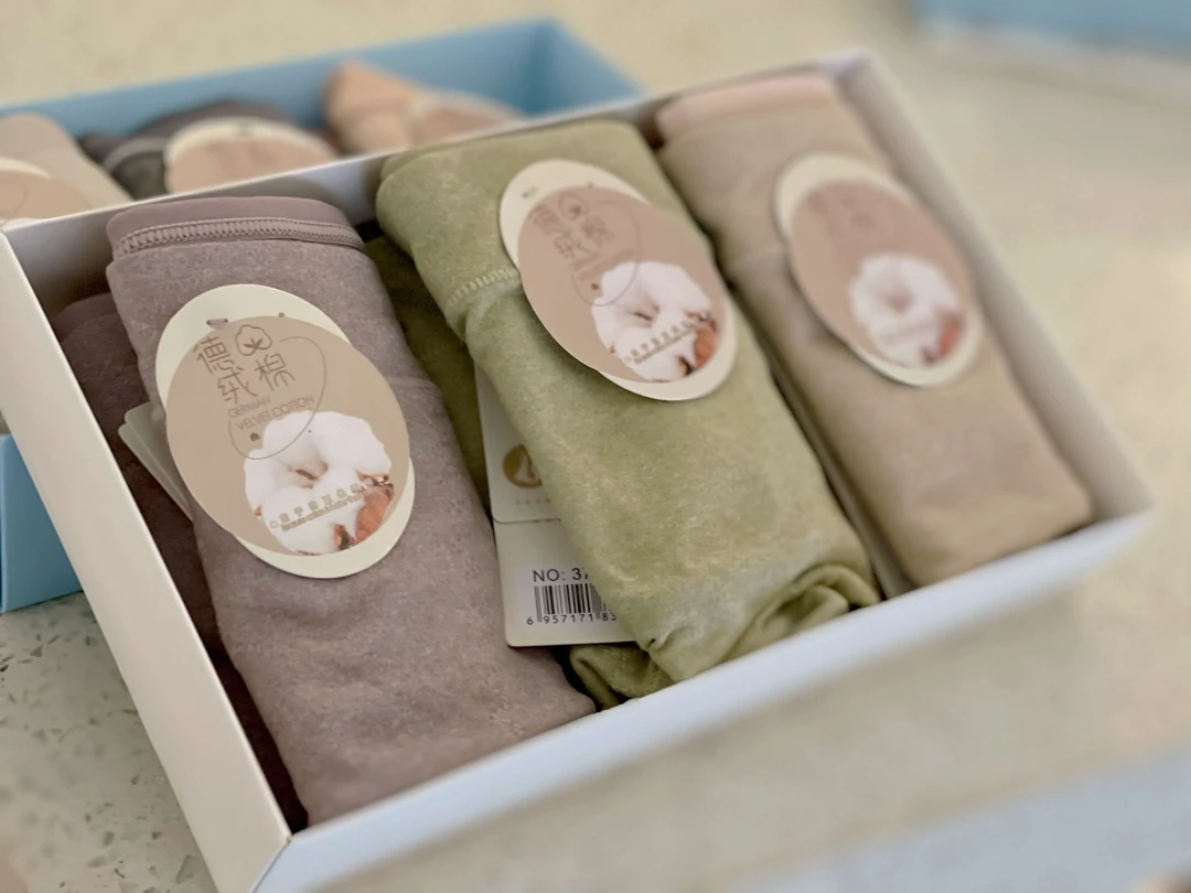 【德绒棉系列内内】三色一组高腰安全裤短裤～