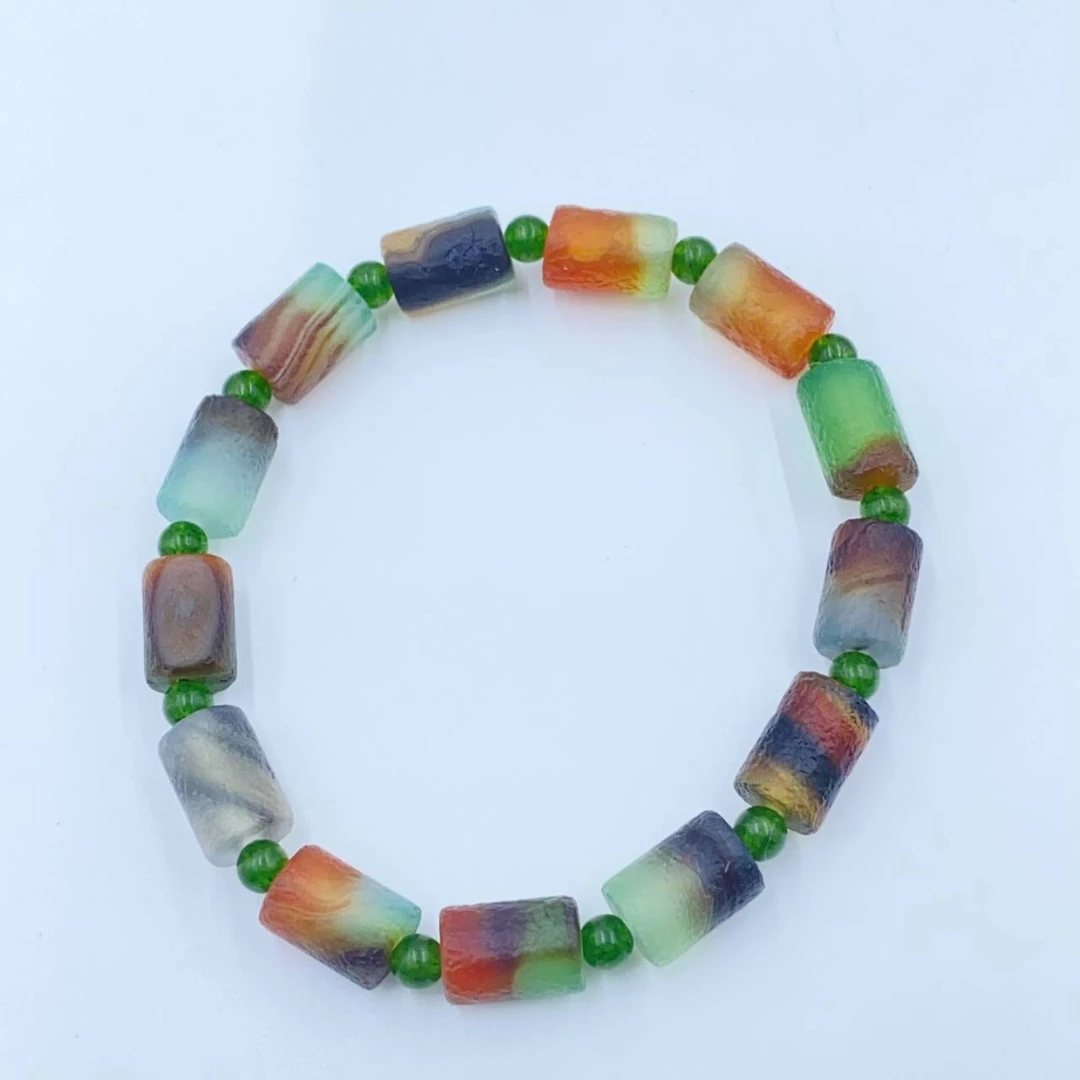 1349 时尚百搭拼接色珠手串多样性发货