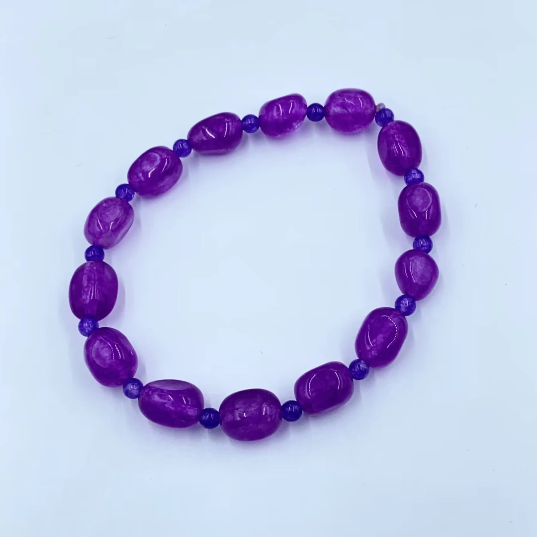 1357精美紫色珠珠手串多样性发货