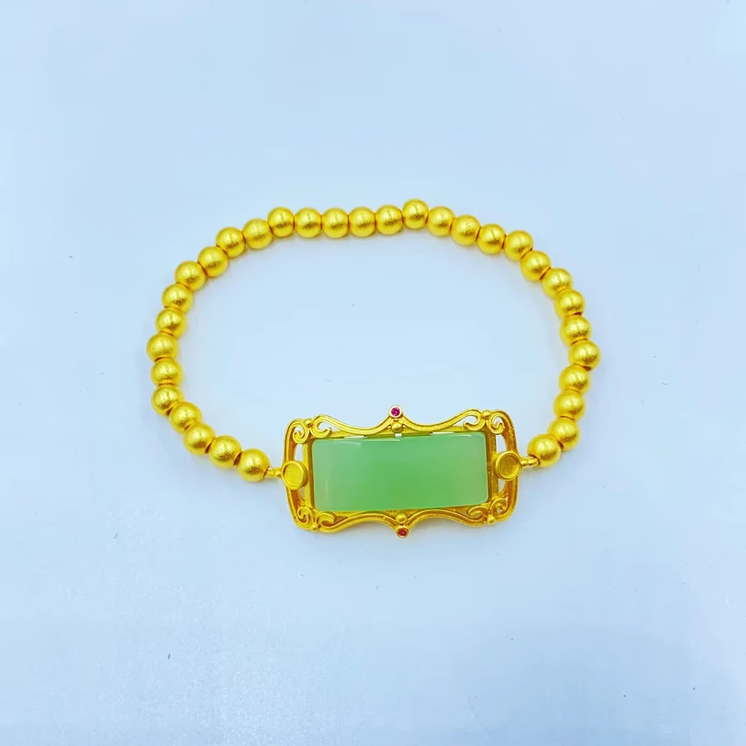 手链  689 绿方牌珠珠手链多样性发货