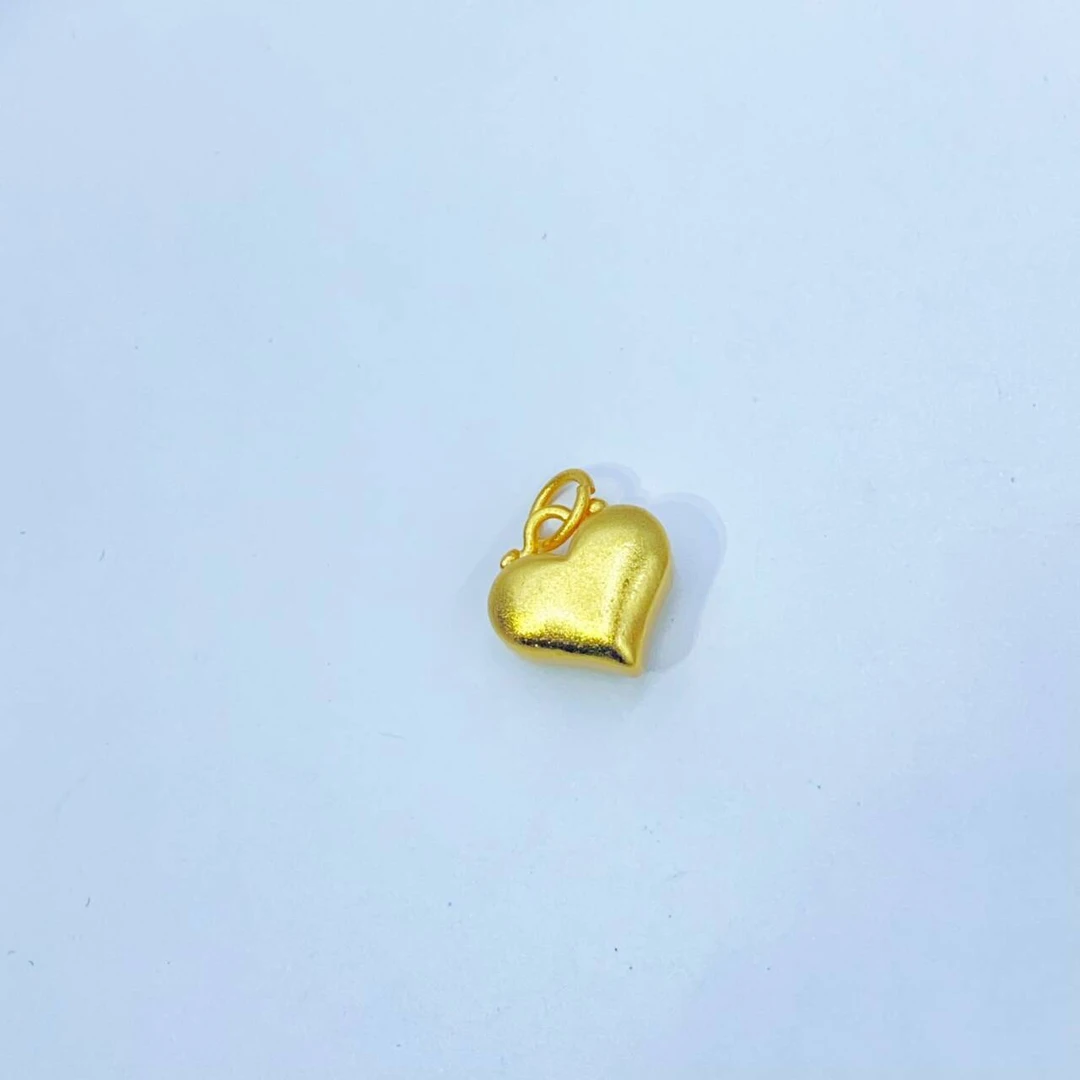 091 高配黄色爱心吊坠多样性发货