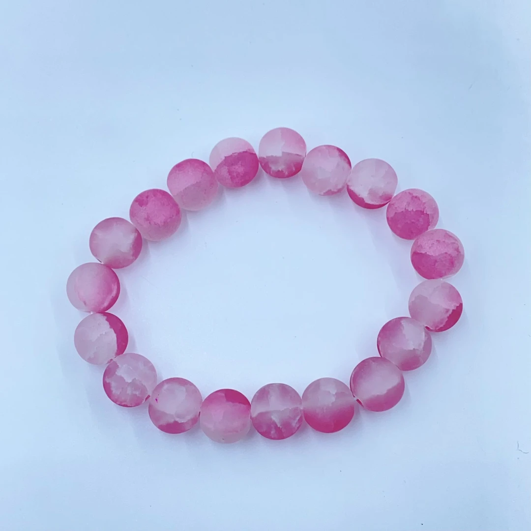 1019 精美浅粉色珠珠手串多样性发货