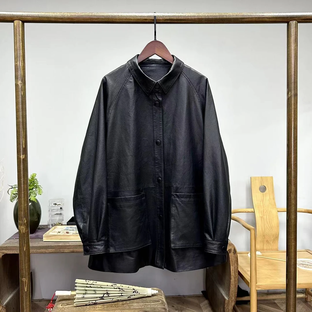 极简古着感！意大利全植鞣绵羊皮衣！GZ2645