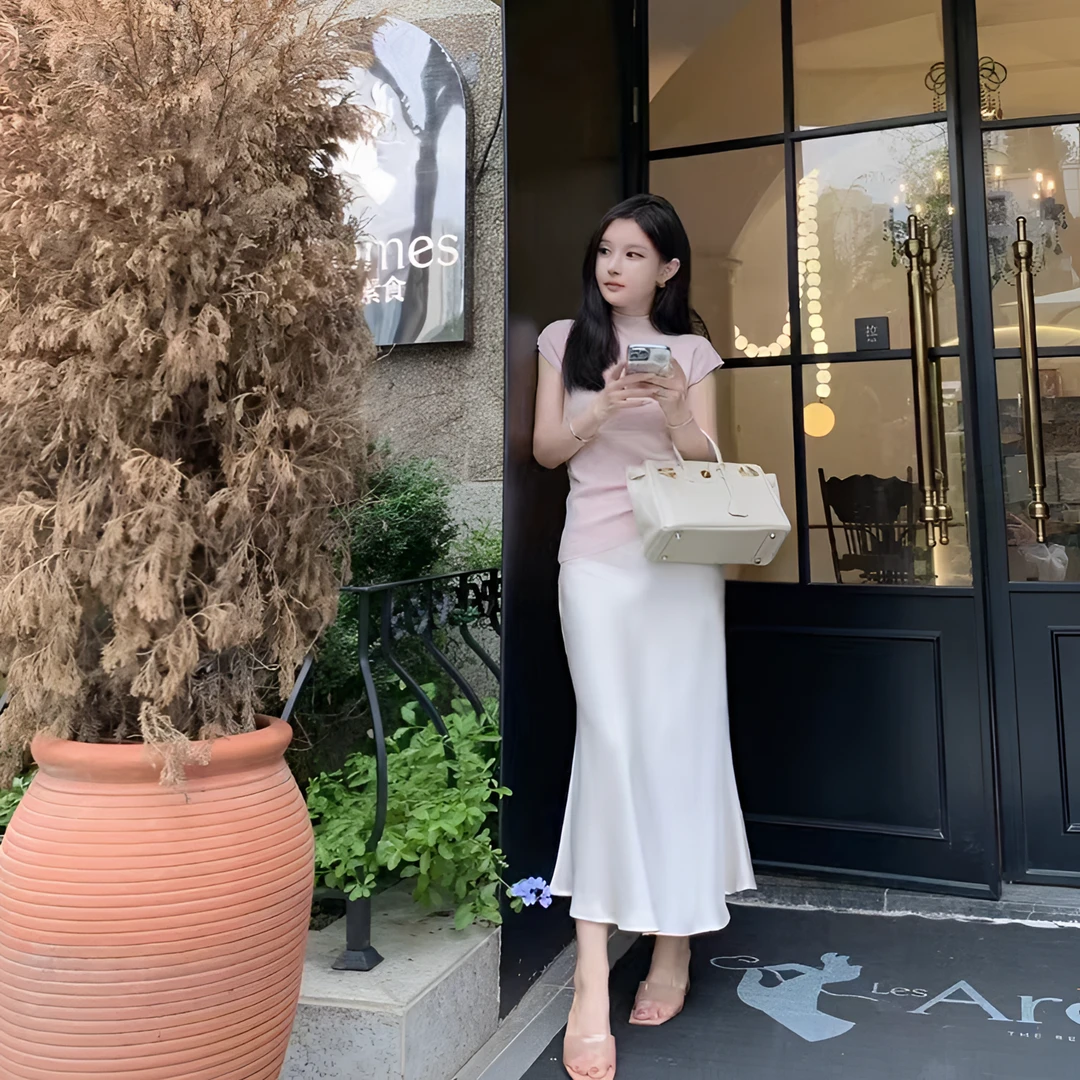 杨淘严选#10020早春新款时尚休闲经典爆款简约百搭气质半身裙女潮