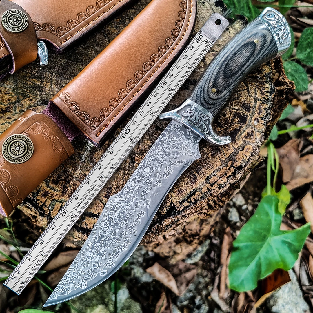 [破冰大马]VG10钢芯户外多功能烧烤切肉吃肉刀水果刀家用削皮小刀