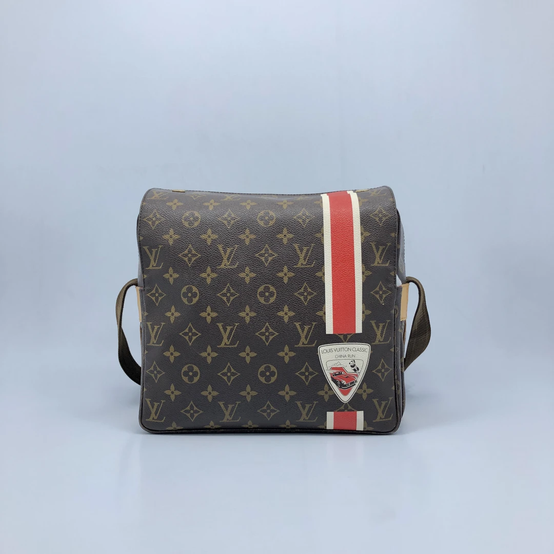 95新 LouisVuitton/路易威登 棕老花豆腐包/2847号男士时尚经典