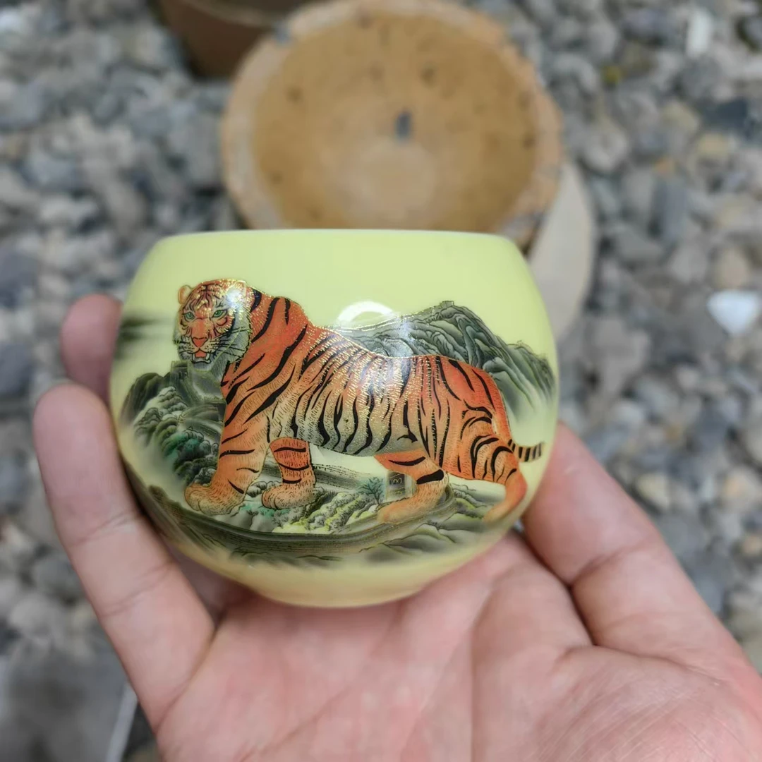 D【闪购商品】虎啸山河 陶瓷茶器 主人杯A(无礼盒