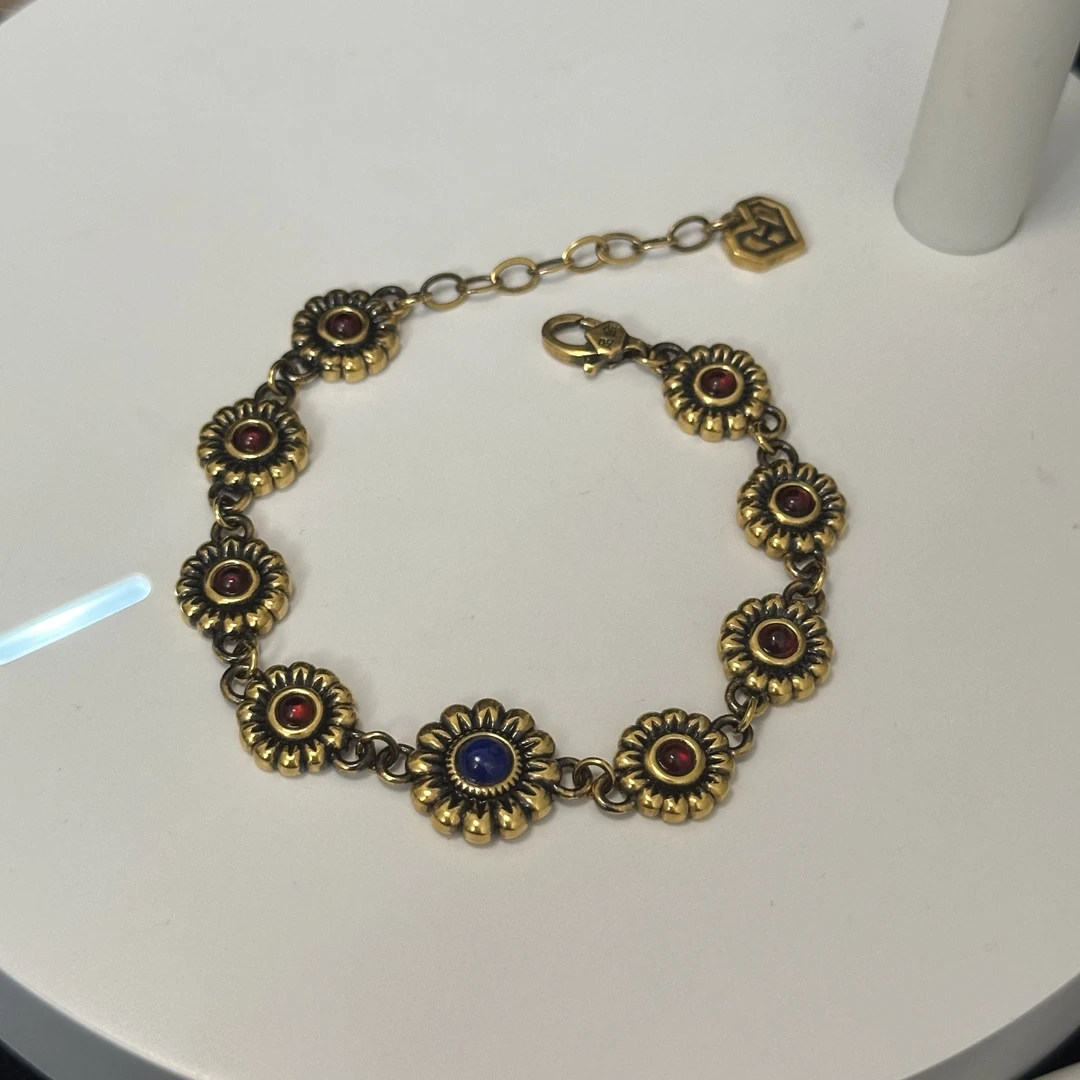 【足金999太阳花手链】 黑金手链#精品5G工艺#时尚潮流阳光百搭