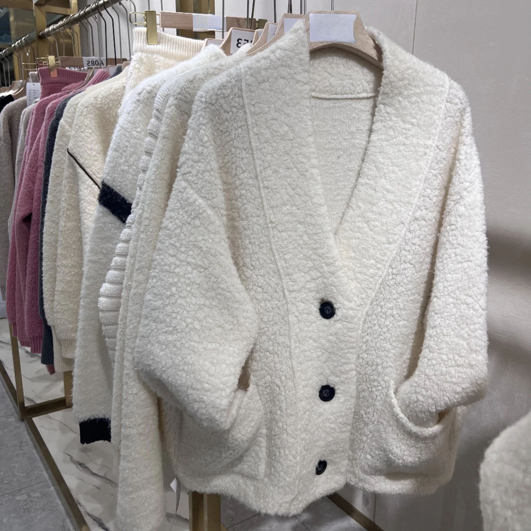 【AC】秋冬新经典百搭羊毛羊绒氛围感宽松针织毛衣（A051-A100）