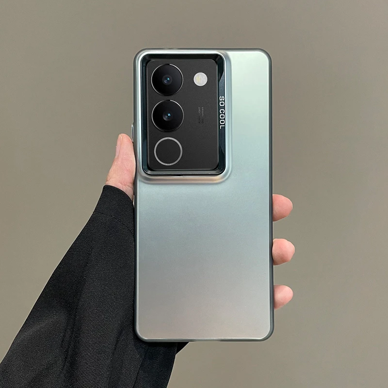 VIVO S17Pro 新款彩银镭射手机壳直边全包防摔裸机超薄散热保护套