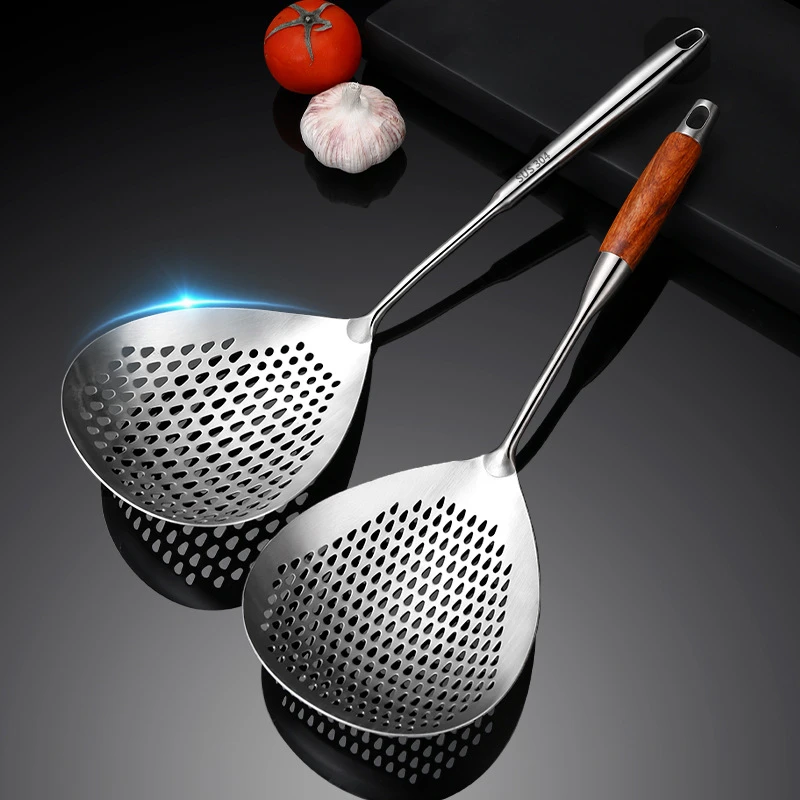 【德国厨匠】捞面漏勺家用厨房捞勺不锈钢煮面漏勺