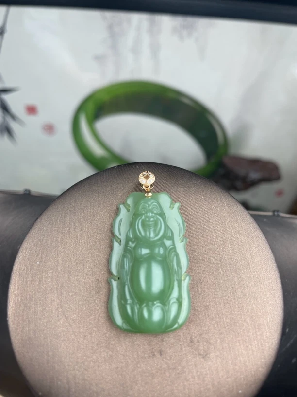 18K金扣头款佛公