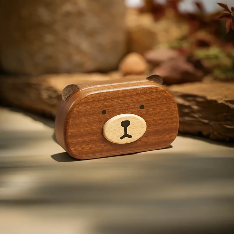 乌檀实卡通首饰盒饰品收纳耳钉盒儿童耳环收纳饰品收纳盒饰品盒