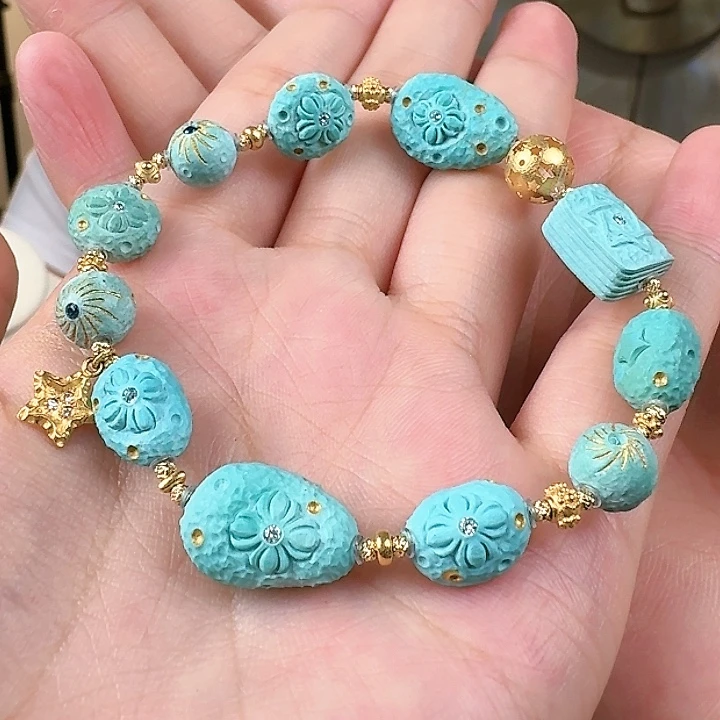 绿松石珠宝奇石未镶嵌