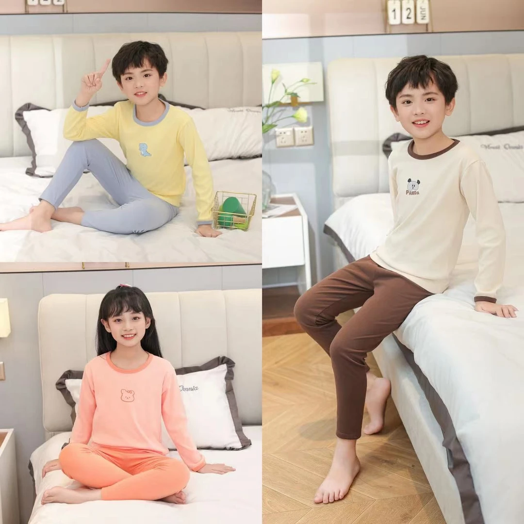 女童德绒秋冬打底衫ins童装宝宝底领长袖男童常规款儿童秋衣秋裤