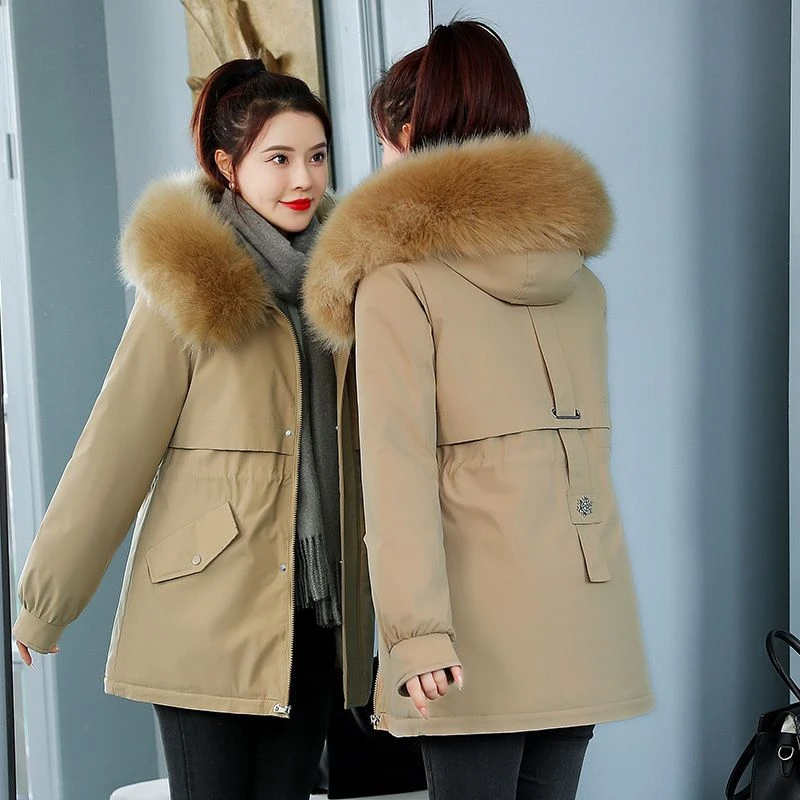 波司登加绒加厚派克服外套女短款2023年冬季新款女士羽绒羽绒衣羽