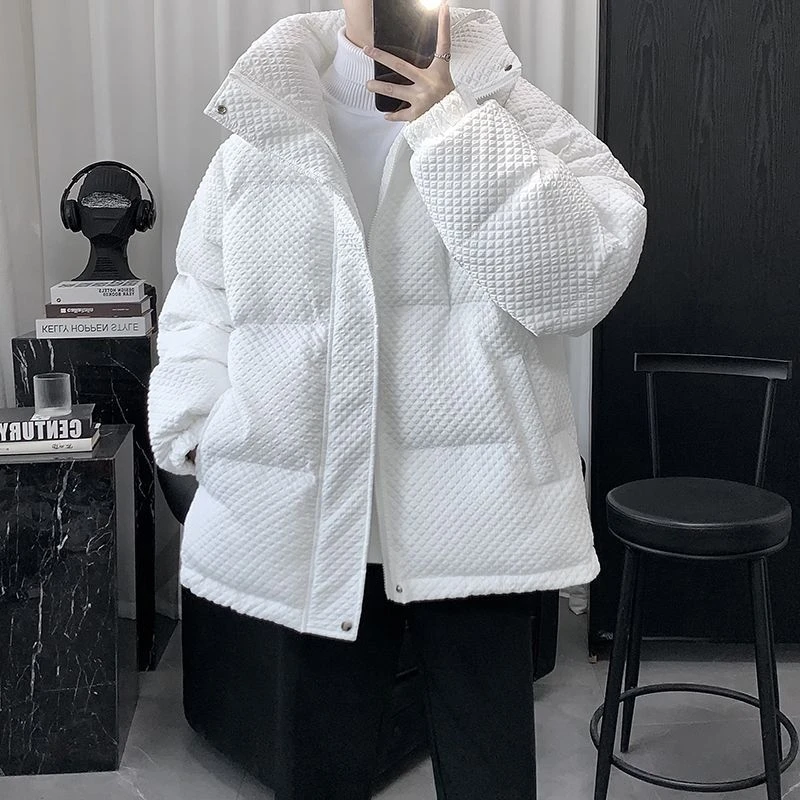 波司登羽绒服双11特卖华夫格立领宽松加厚保暖外套男冬季韩版潮流