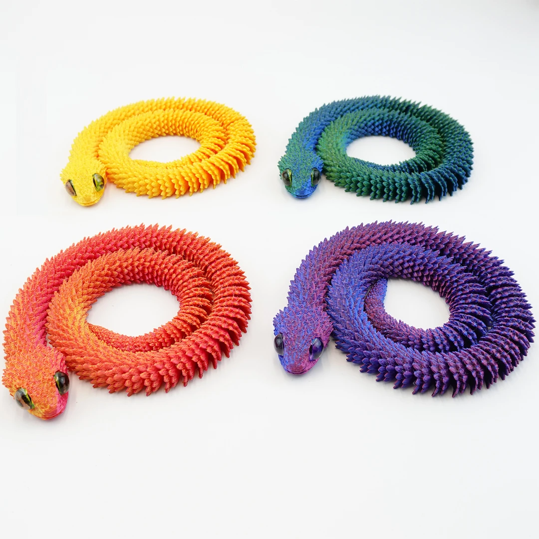 蛇 蝰蛇 蟒蛇 腾蛇 3d打印玩具 便宜 创意 摆件 学生 父亲节 六一