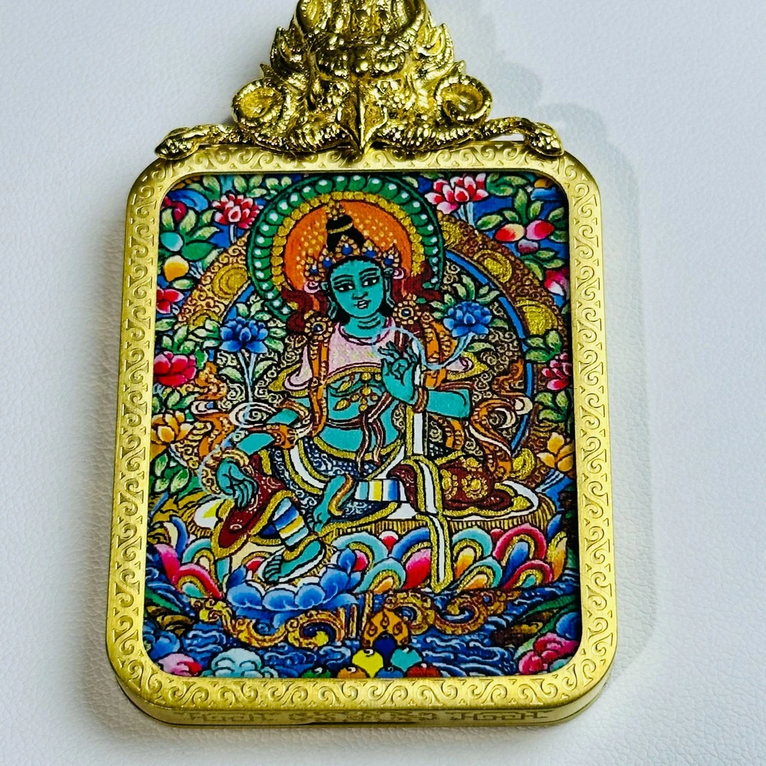 【鑫源阁】手绘唐卡 绿度母