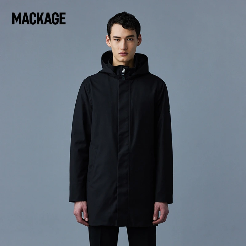 【12期免息】摩登专致系列-MACKAGE男士ROLAND可拆卸连帽羽绒派克服