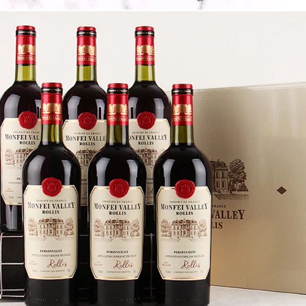 梦菲谷罗利斯干红葡萄酒法国红酒15.5度aop级梅洛赤霞珠