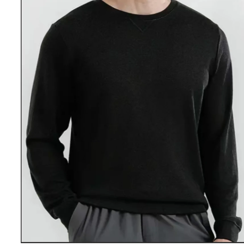 240gm NO羊毛空气层47羊毛42竹纤维11尼龙男长袖