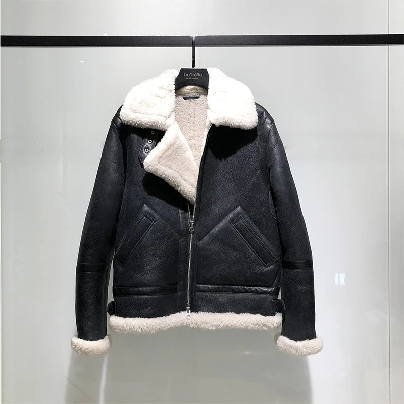 （高定）LA CALIFFA B3瑞典时尚版型 王一博款 西班牙美利奴 皮衣