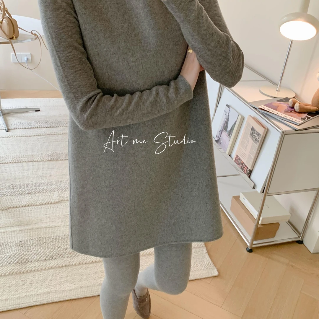 Artme瓜瓜呀【大小姐三色羊毛马甲连衣裙】100绵羊毛双面呢sj046