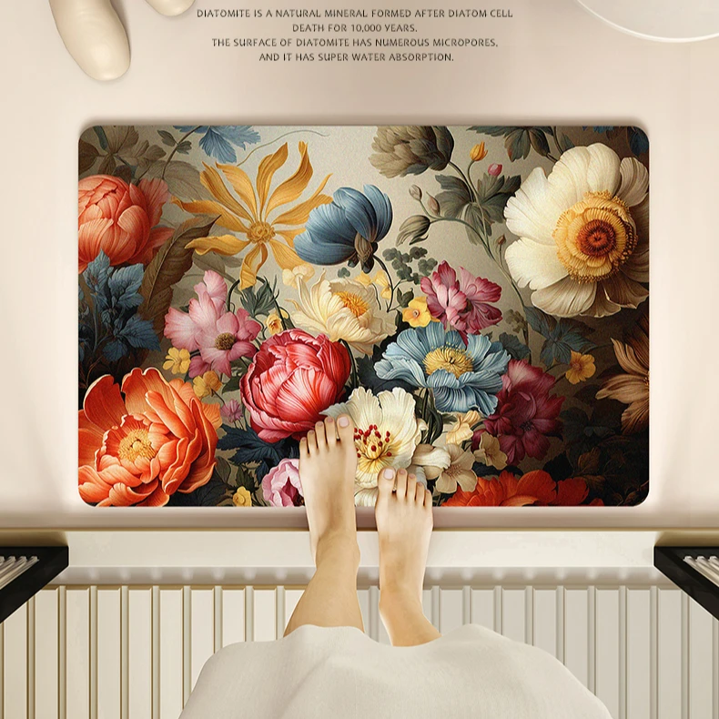 入户门地垫厨房专用可裁剪浴室吸水防滑垫大门口可爱垫子地毯脚垫