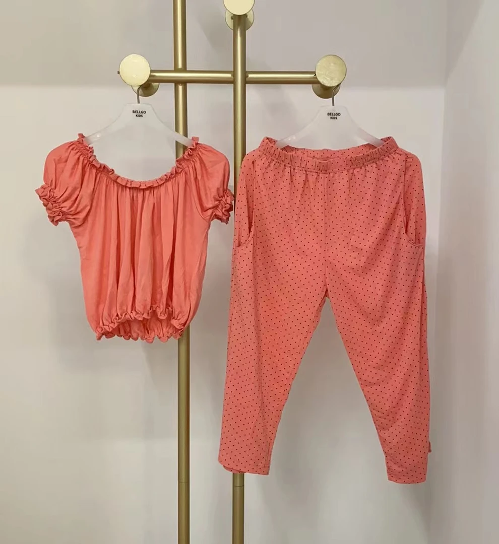 3086/Z-4/甜美短袖长裤家居套装/微瑕