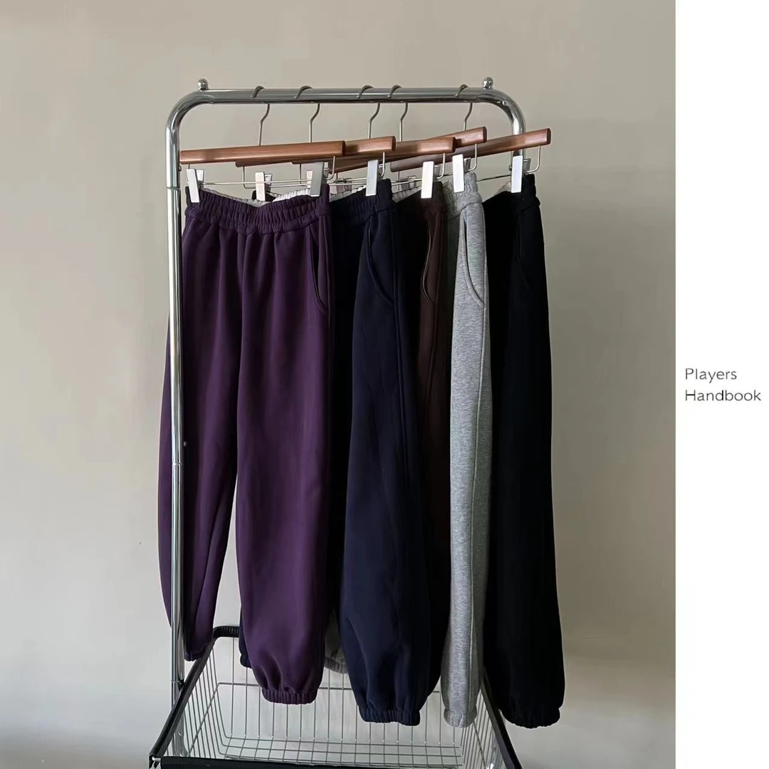 Players Handbook多色显瘦百搭束脚加绒卫裤PH0613