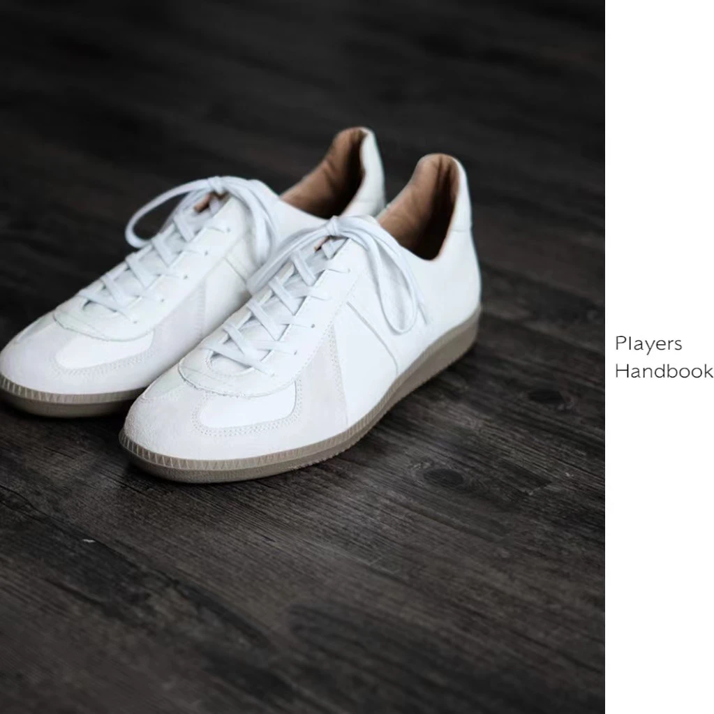 PlayersHandbook白色潮鞋经典低帮系带运动时尚软底小白鞋PH0370