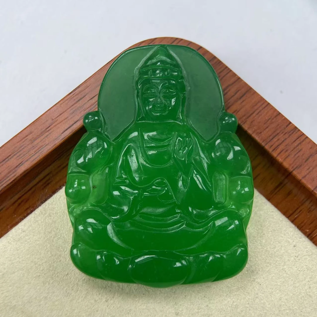 A778绿色观音吊坠时尚百搭女款多样发货其一