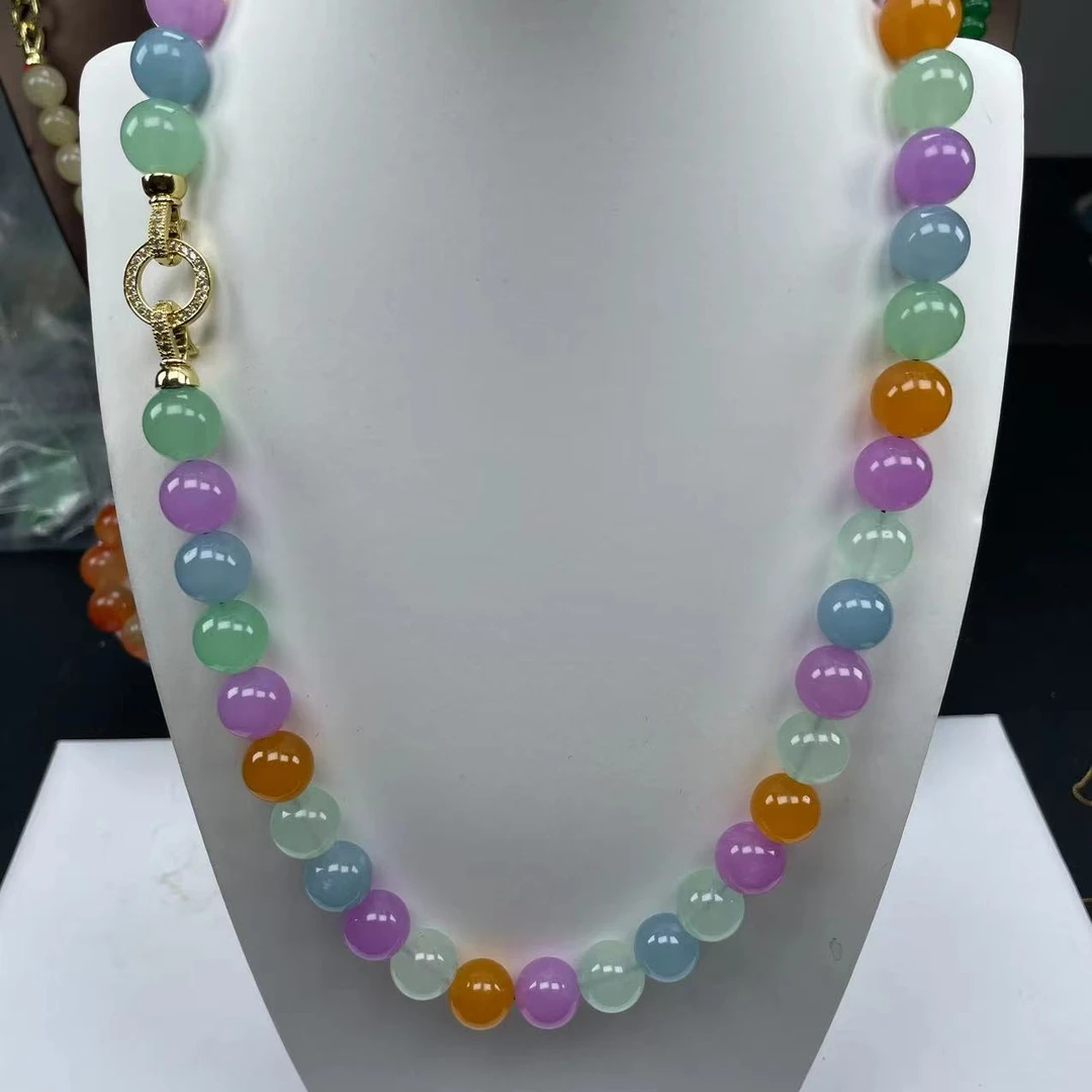 A522冰彩多宝12mm项链时尚百搭男女款多样发货其一