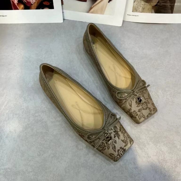 8071-A4-浅口单鞋气质尖头细跟单鞋时尚百搭法式跟鞋