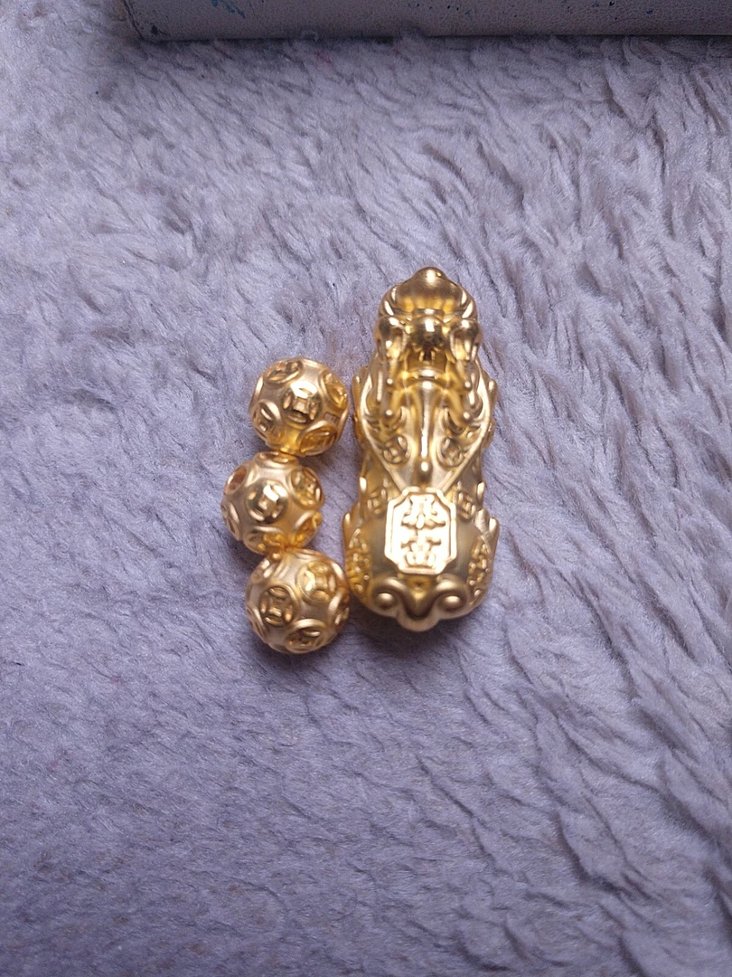 金元宝足金999貔貅珠子首饰珠子