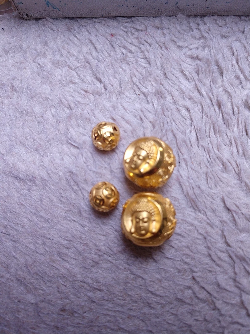 金元宝足金999貔貅珠子首饰珠子