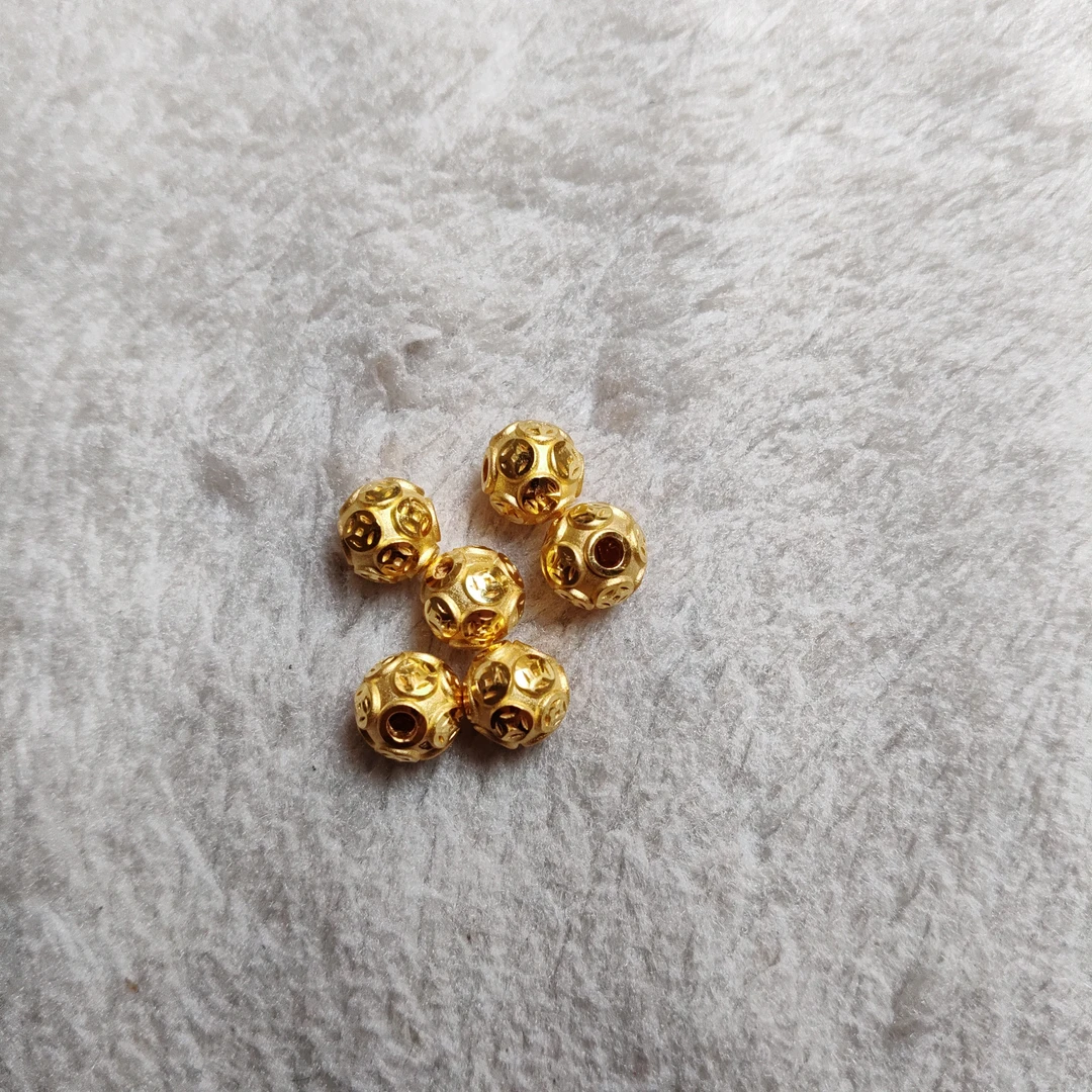金元宝足金999貔貅珠子首饰