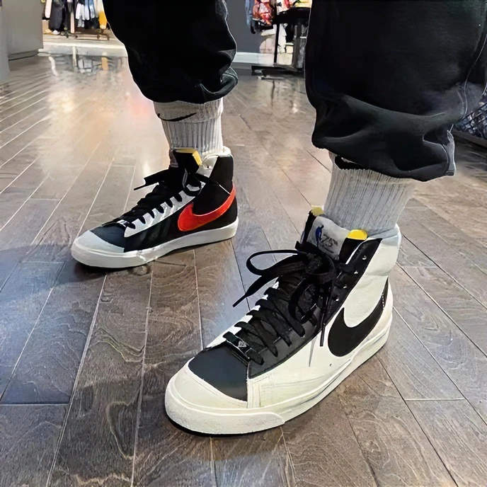 Nike耐克男子BlazerMidNBA75周年限定高帮低帮运动板鞋DD8025-101