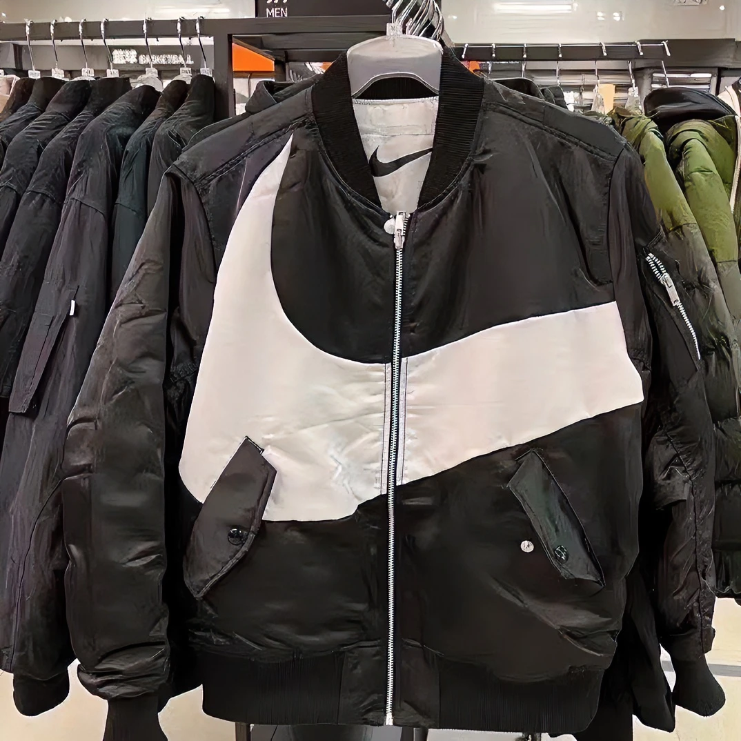 耐克Nike Air 男子春夏款飞行夹克MA1外套双面穿棒球服DD6056-010