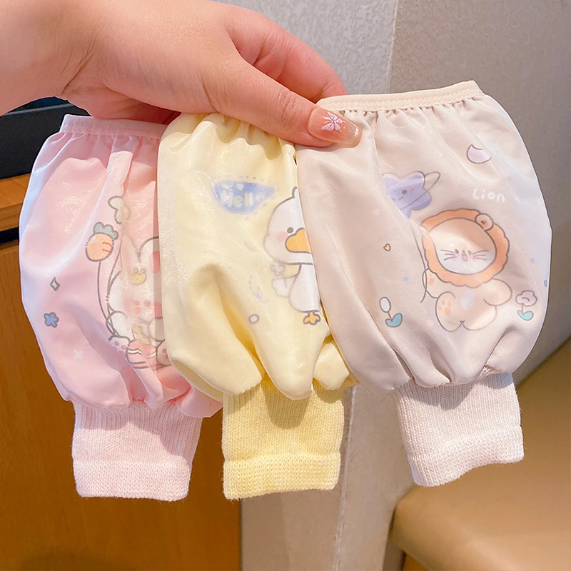 儿童写字防污袖套秋冬新款卡通可爱长款保暖袖套女款爆款2025新款