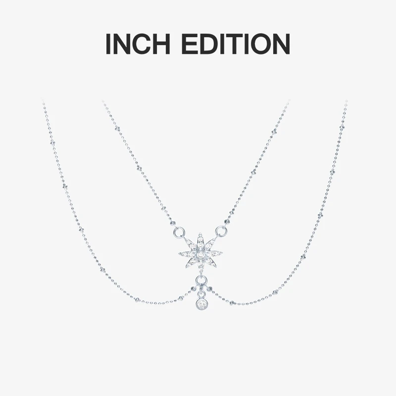 INCHEDITION 铜合金项链 【陈都灵同款】项链女太阳双层锁骨链