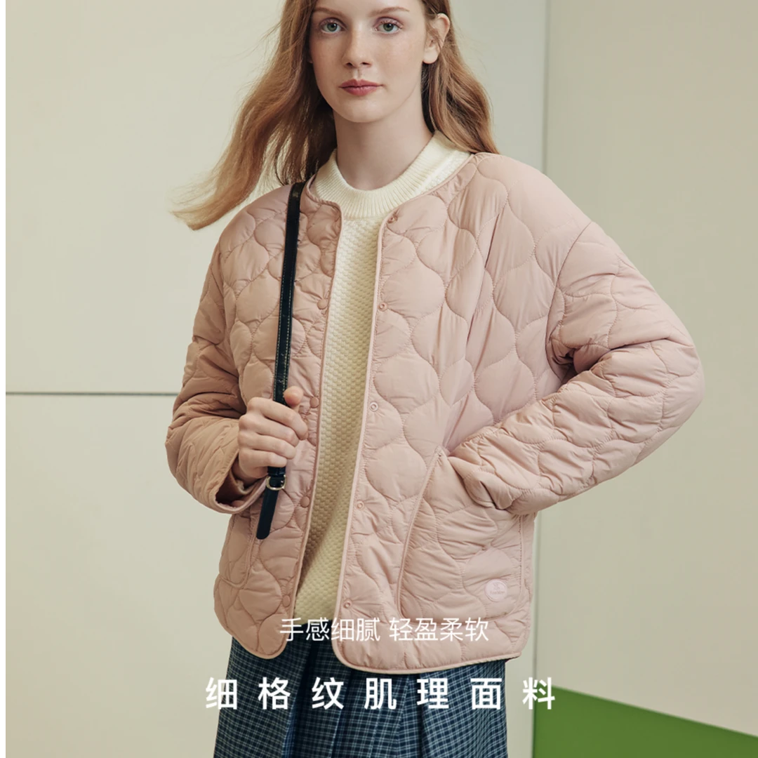 【6858航天气绒外套】女士外套打底保暖绵羊毛