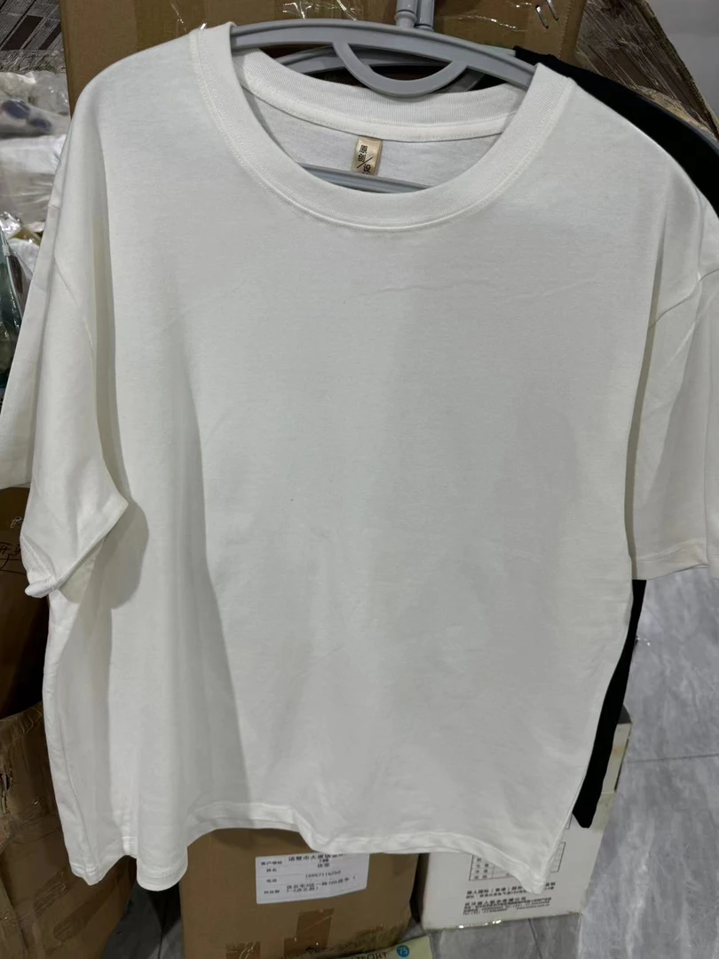 【女士纯棉重磅t】时尚潮流简约款短袖