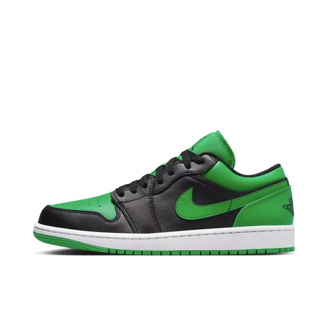 Nike/耐克Air Jordan 1 Low AJ1 低帮 复古黑绿篮球鞋553558-065