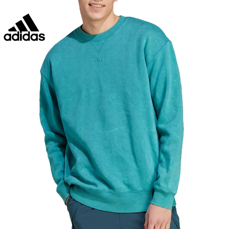 adidas/阿迪达斯男子M ALL SZN W SWT针织圆领套衫加绒纯色IB4073