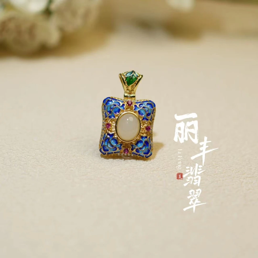 【丽丰珠宝】设计款珐琅彩吊坠（多样性发货不接受中差评）